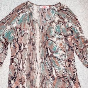 Buddy love snakeskin top